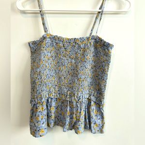 Spaghetti Strap Floral Print Top